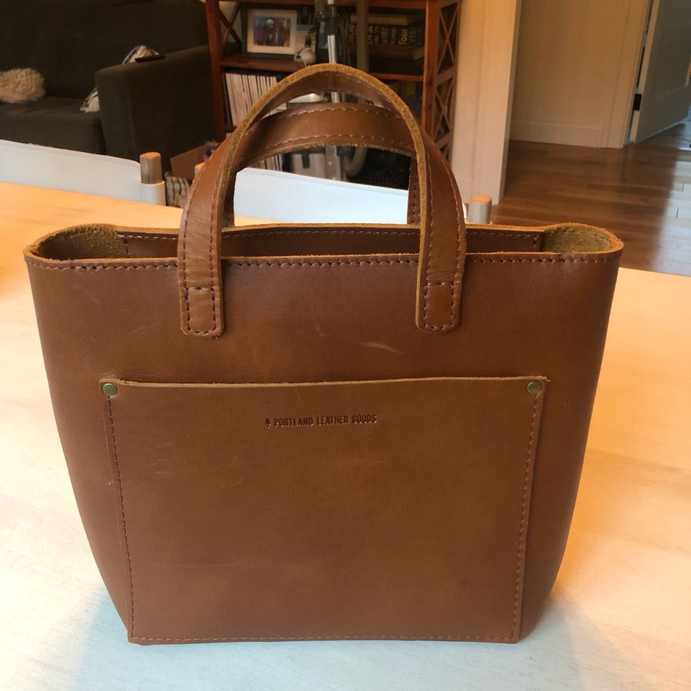Portland Leather Honey Mini Crossbody Bag